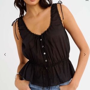 🖤 NWT “Rosemary” 100% Cotton Voile Top
